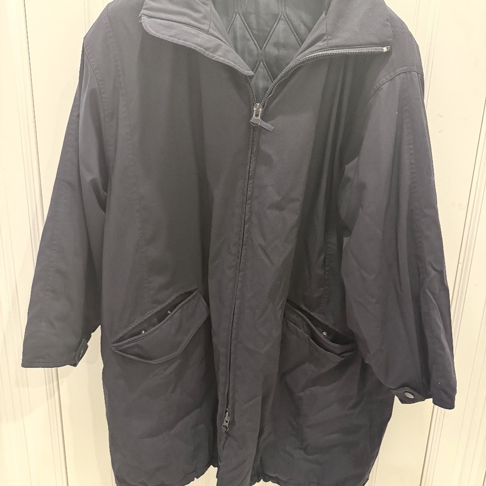 Armani Collezioni Black Raincoat